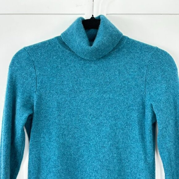 Charter Club Luxury 100% Cashmere Turtleneck Sweater in Teal Women's Sz XS - Picture 9 of 12